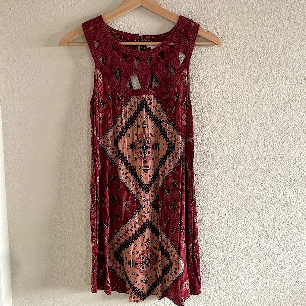 Xhilaration | Burgundy dress